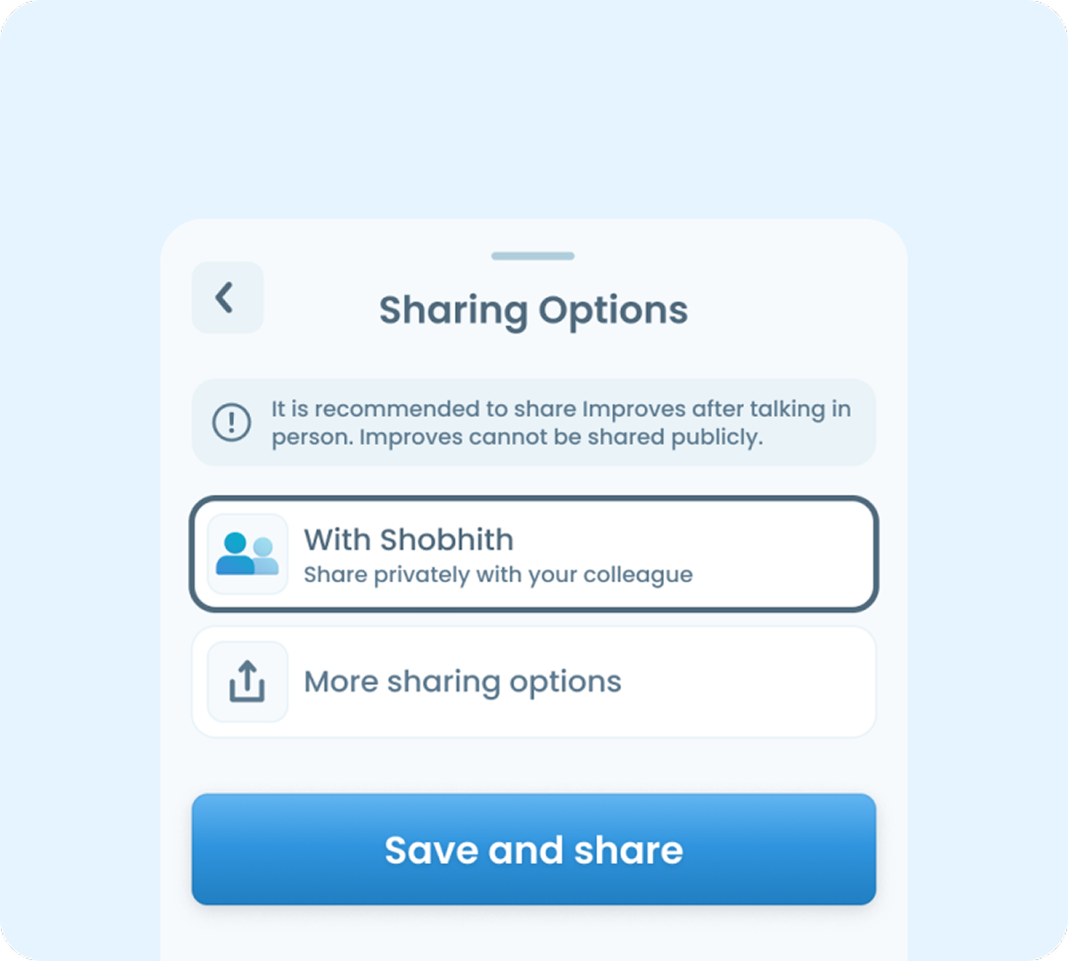 Transparent vs private feedback split